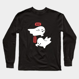 Disapproving Ghosts Boo Long Sleeve T-Shirt